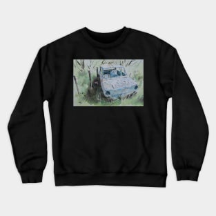 Scrapped Hillman Imp with Butterfly Crewneck Sweatshirt